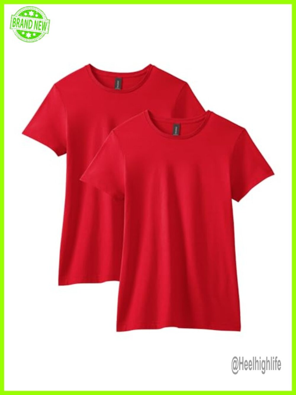 Softstyle Cotton Crew Neck Short Sleeve Semi Fitted Tee
